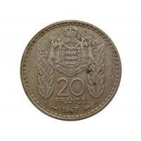 Монако 20 франков 1947 г.