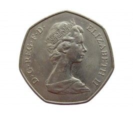 Великобритания 50 пенсов 1973 г. (Вступление в ЕЭС)