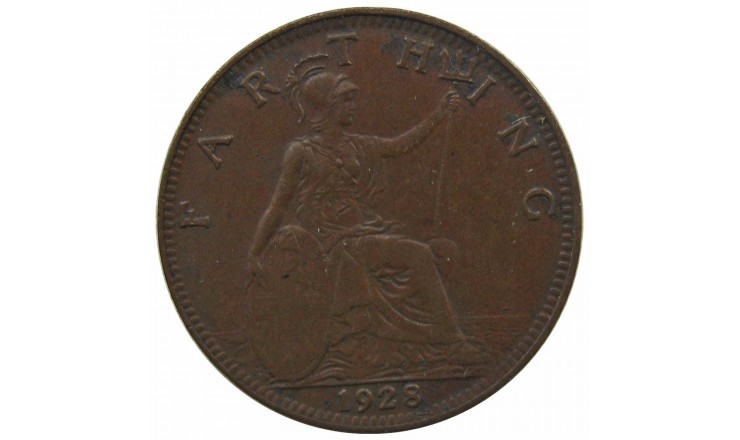 Великобритания 1 фартинг 1928 г.