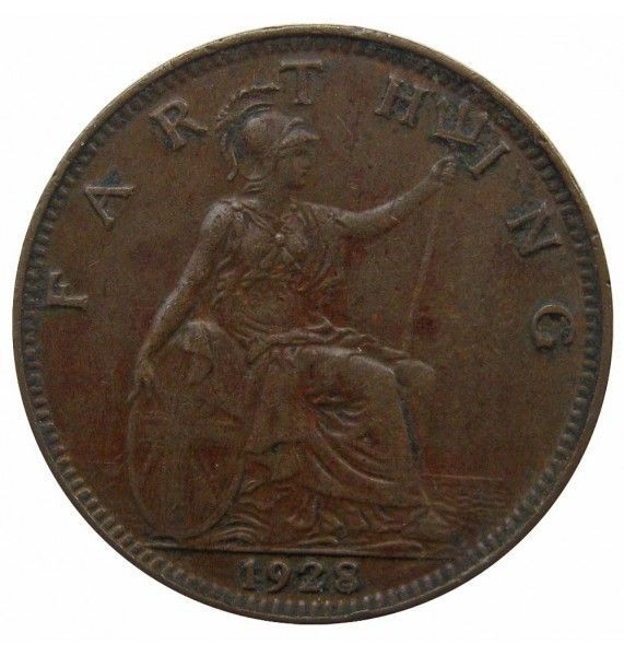 Великобритания 1 фартинг 1928 г.