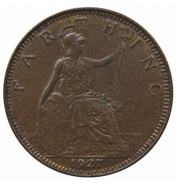 Великобритания 1 фартинг 1927 г.
