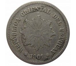 Уругвай 5 сентесимо 1901 г.