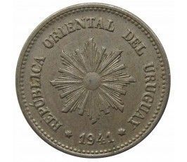 Уругвай 2 сентесимо 1941 г. Уругвай 2 сентесимо 1941 г.