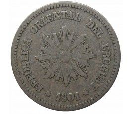 Уругвай 2 сентесимо 1901 г.
