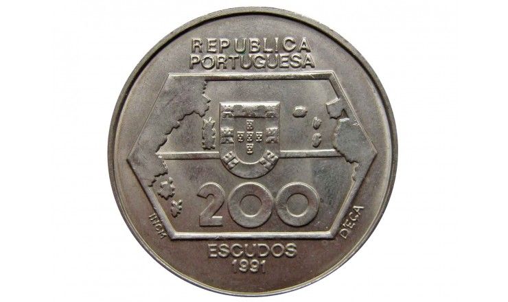 Португалия 200 эскудо 1991 г. (Навигация на Запад)