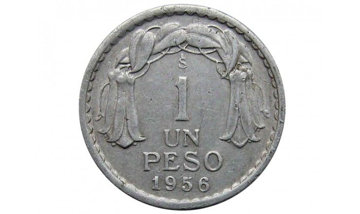 Чили 1 песо 1956 г.