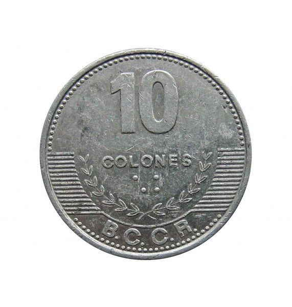 Коста-Рика 10 колон 2012 г.