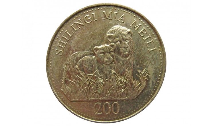 Танзания 200 шиллингов 2014 г.