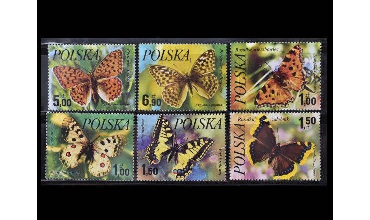 Польша 1977 г. "Бабочки"