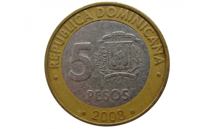 Доминиканская республика 5 песо 2008 г.