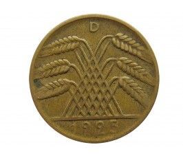 Германия 10 пфеннигов (reichs) 1925 г. D