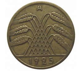 Германия 10 пфеннигов (reichs) 1925 г. A