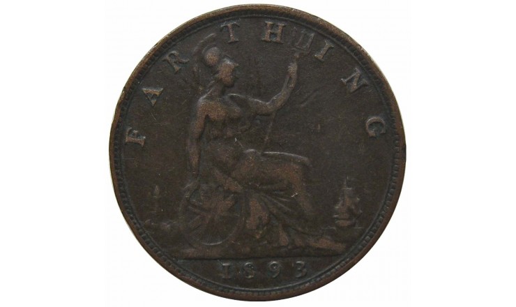 Великобритания 1 фартинг 1893 г.