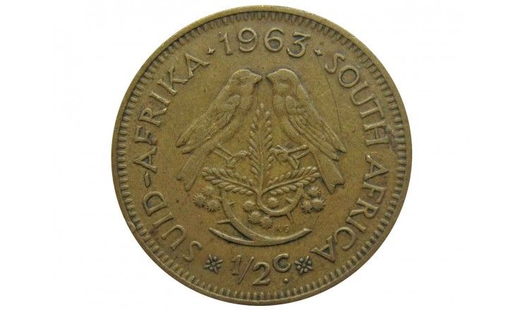 Южная Африка 1/2 цента 1963 г.