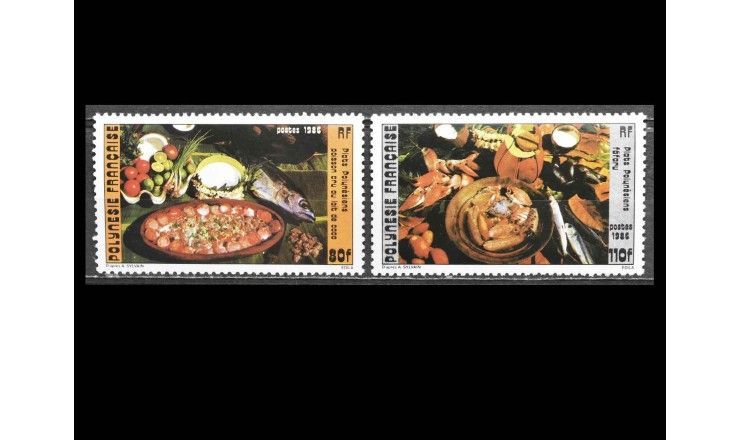 Французская Полинезия 1986 г. "Полинезийская кухня"