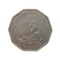 Восточно-Карибские штаты 1 доллар 1989 г.