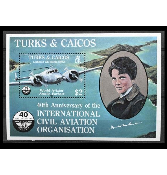 Теркс и Кайкос 1985 г. "ICAO, 40-я годовщина"