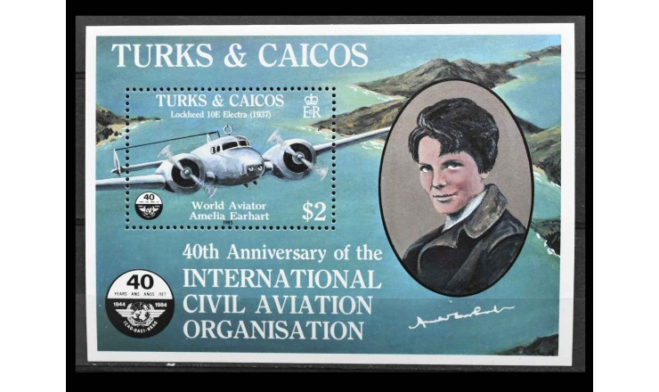 Теркс и Кайкос 1985 г. "ICAO, 40-я годовщина"
