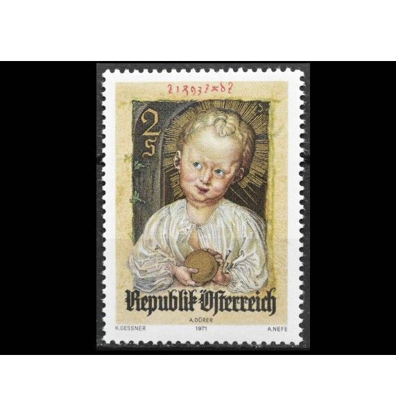 Австрия 1971 г. "Миниатюра Альбрехта Дюрера "Иисус как искупитель"" 