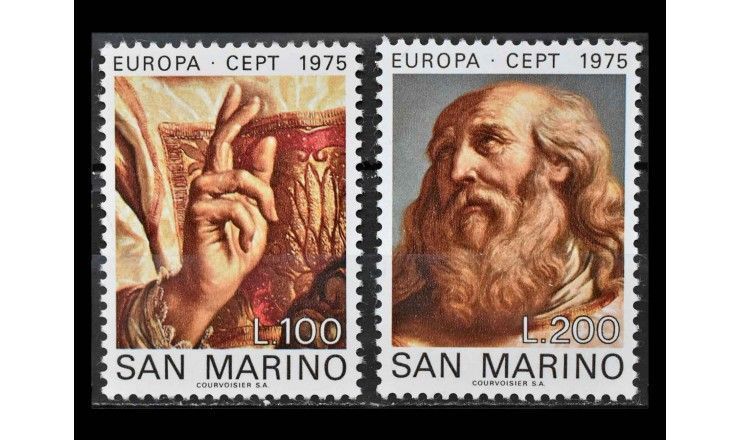 Сан-Марино 1975 г. "Европа: Картины"