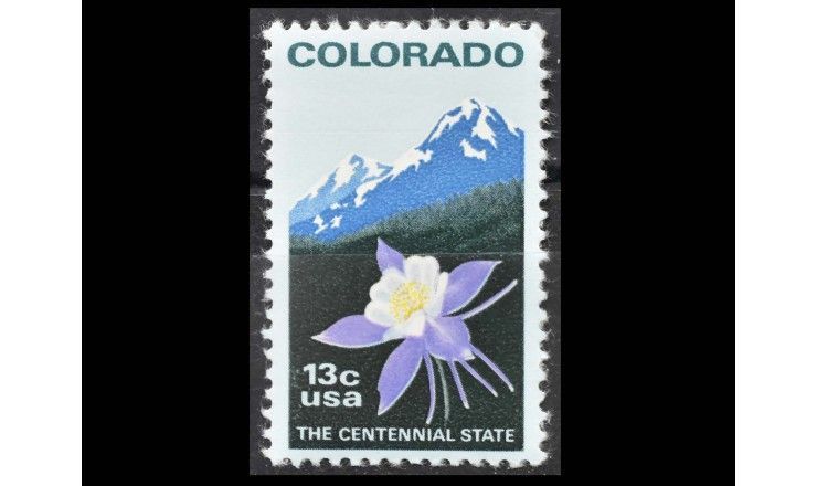 США 1977 г. "100-летие штата Колорадо"