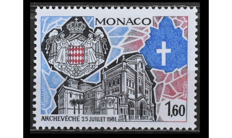 Монако 1982 г. "Создание архиепископства Монако"