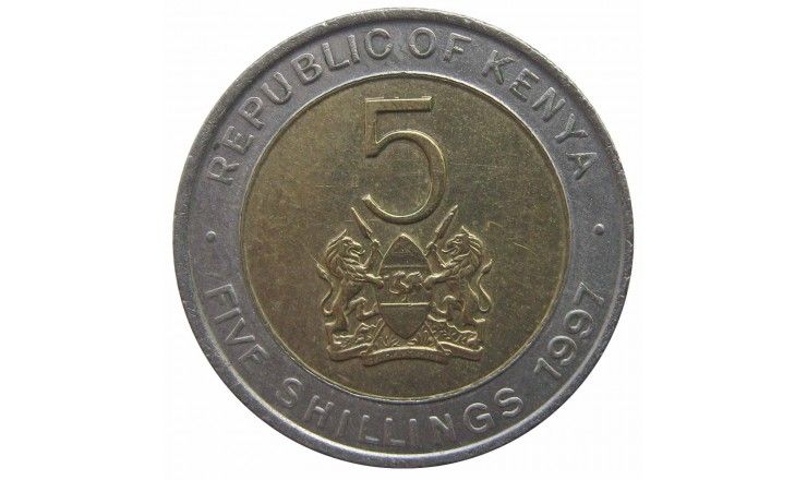 Кения 5 шиллингов 1997 г.