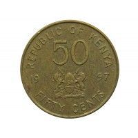 Кения 50 центов 1997 г.