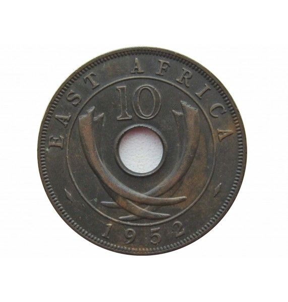 Британская Восточная Африка 10 центов 1952 г.