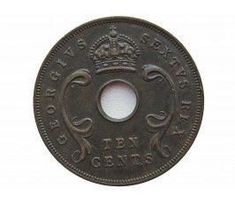 Британская Восточная Африка 10 центов 1952 г.