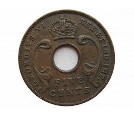 Британская Восточная Африка 5 центов 1942 г.