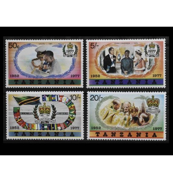 Танзания 1977 г. "25 лет коронации Королевы Елизаветы II"