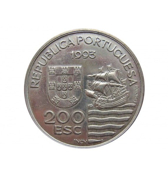 Португалия 200 эскудо 1993 г. (Японская миссия в Европе 1582-1590 гг.)