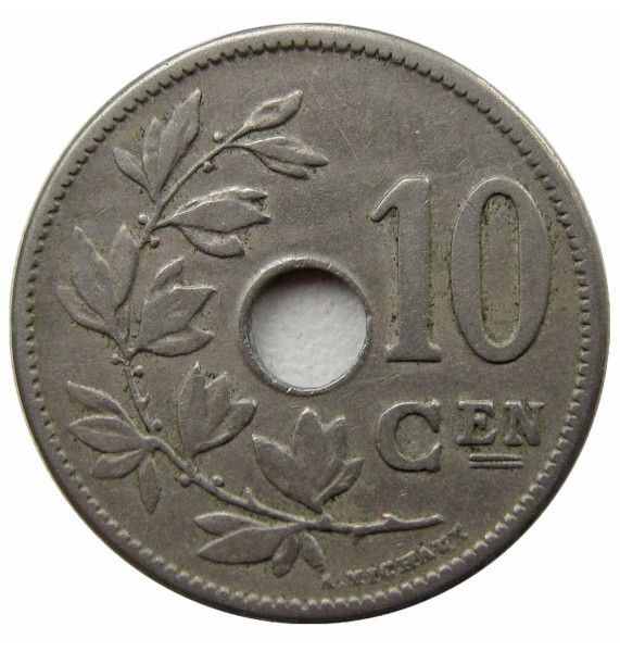 Бельгия 10 сантимов 1905 г. (Belgie)