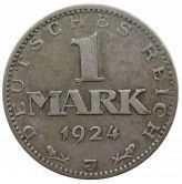 Германия 1 марка 1924 г. J