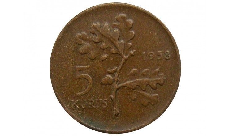 Турция 5 куруш 1958 г.