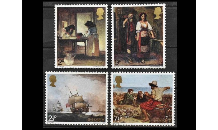 Джерси 1971 г. "Картины художников Джерси"