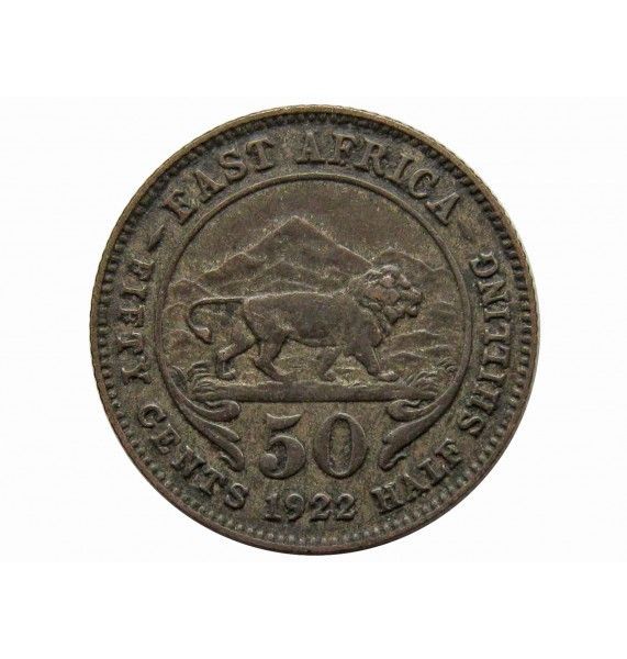 Британская Восточная Африка 50 центов 1922 г.