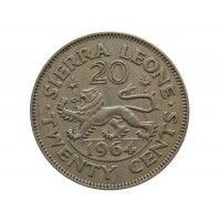Сьерра-Леоне 20 центов 1964 г.