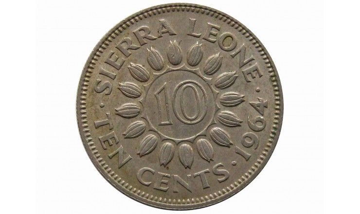 Сьерра-Леоне 10 центов 1964 г.