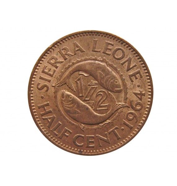 Сьерра-Леоне 1/2 цента 1964 г.