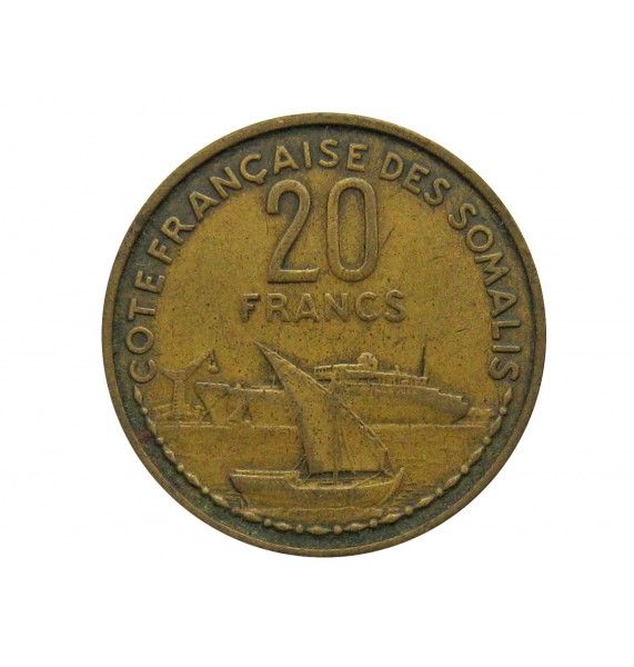 Французское Сомали 20 франков 1952 г.