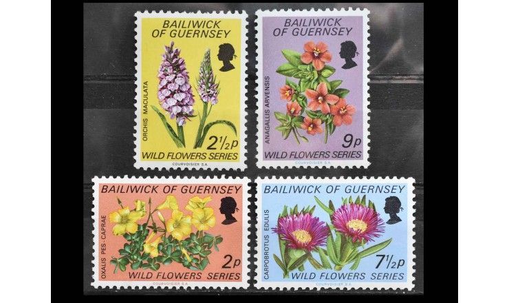 Гернси 1972 г. "Дикорастущие цветы"