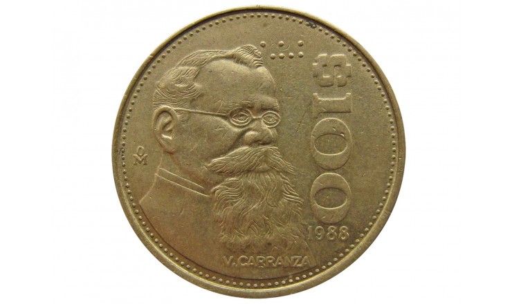 Мексика 100 песо 1988 г.
