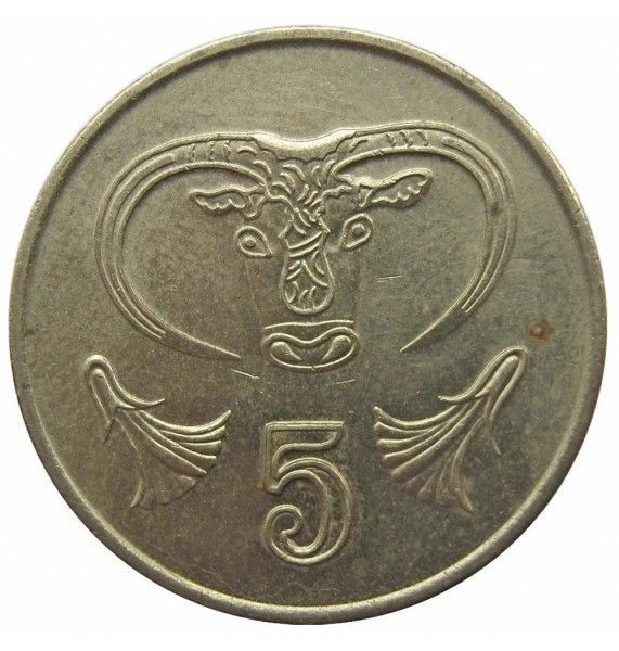 Кипр 5 центов 1993 г. Кипр 5 центов 1993 г.