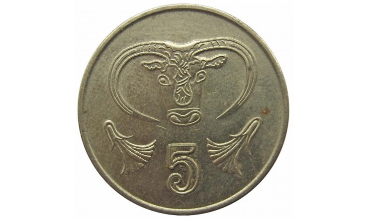 Кипр 5 центов 1993 г. Кипр 5 центов 1993 г.