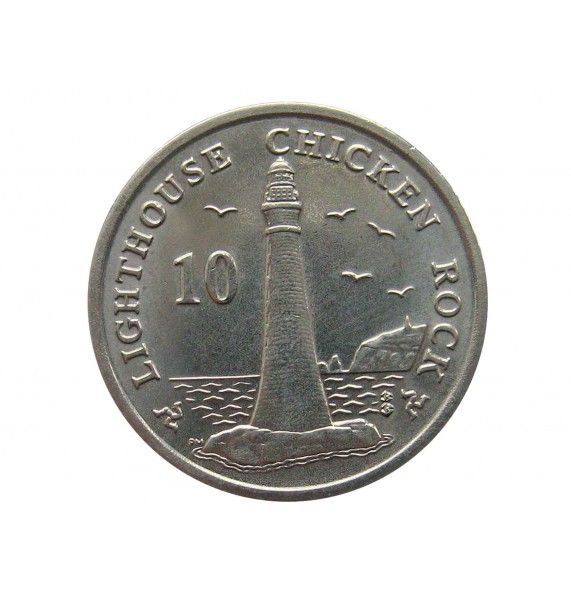 Остров Мэн 10 пенсов 2014 г. BB