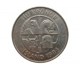 Исландия 10 крон 1984 г.