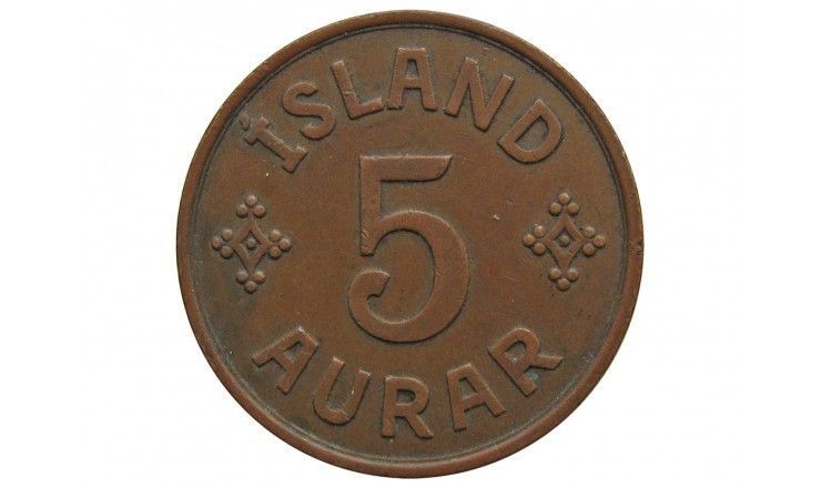 Исландия 5 аурар 1942 г.