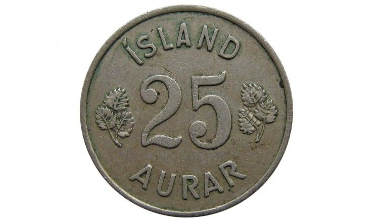 Исландия 25 аурар 1946 г.